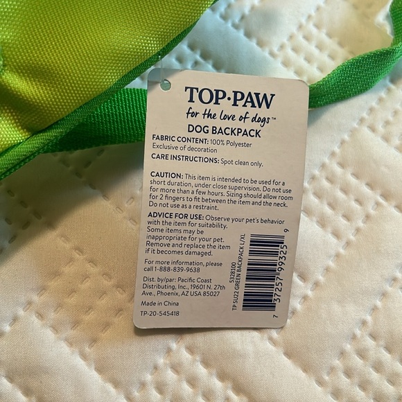 New! TOP•PAW Dog Backpack - Picture 4 of 9